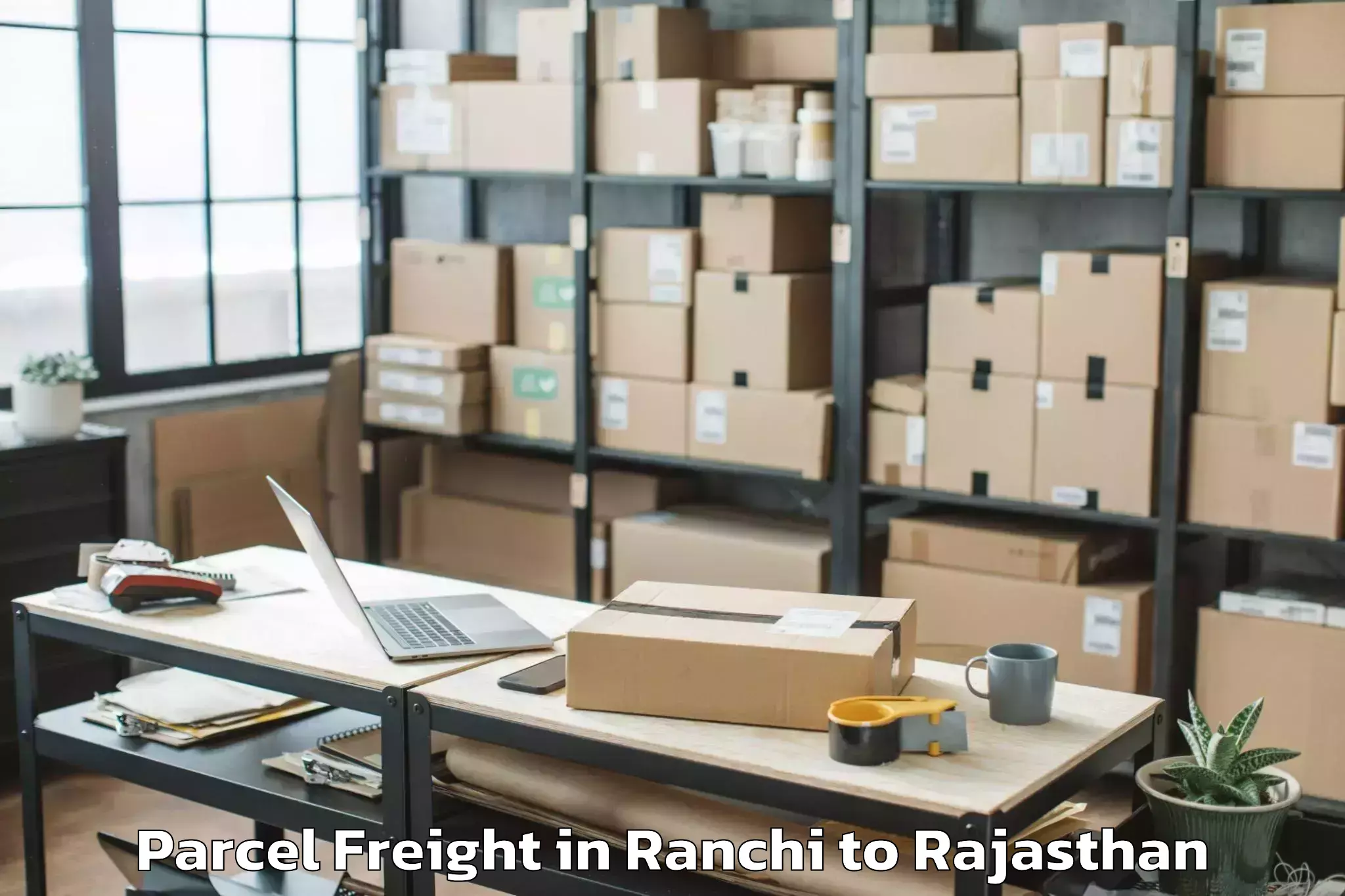 Book Your Ranchi to Pindwara Parcel Freight Today